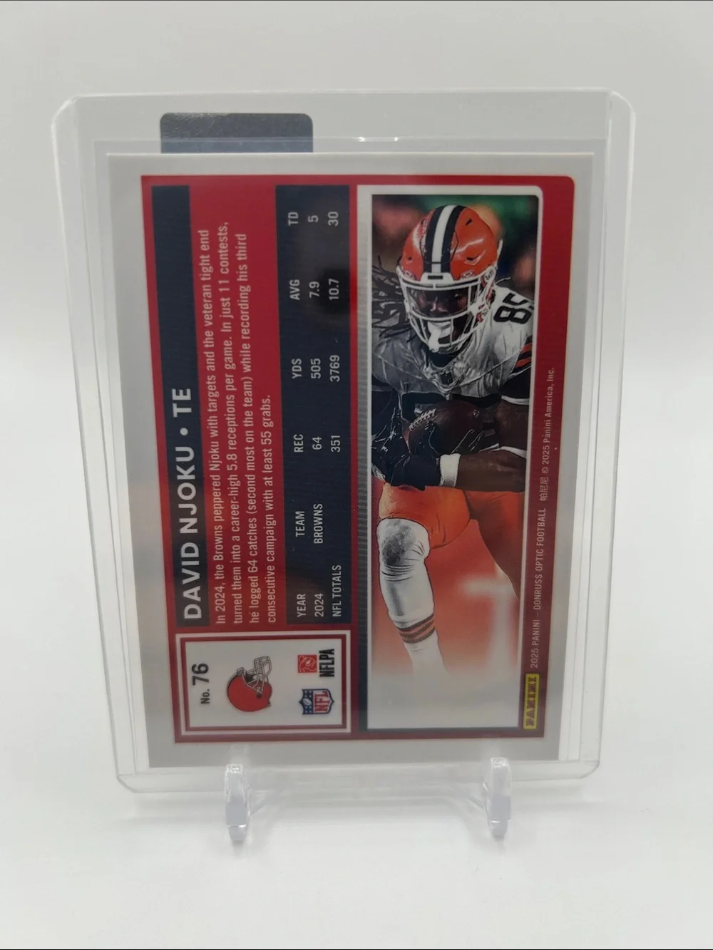 David Njoku Cleveland Browns Football Trading Card 🏈